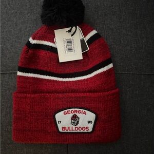 Georgia Bulldogs Red Knit Beanie